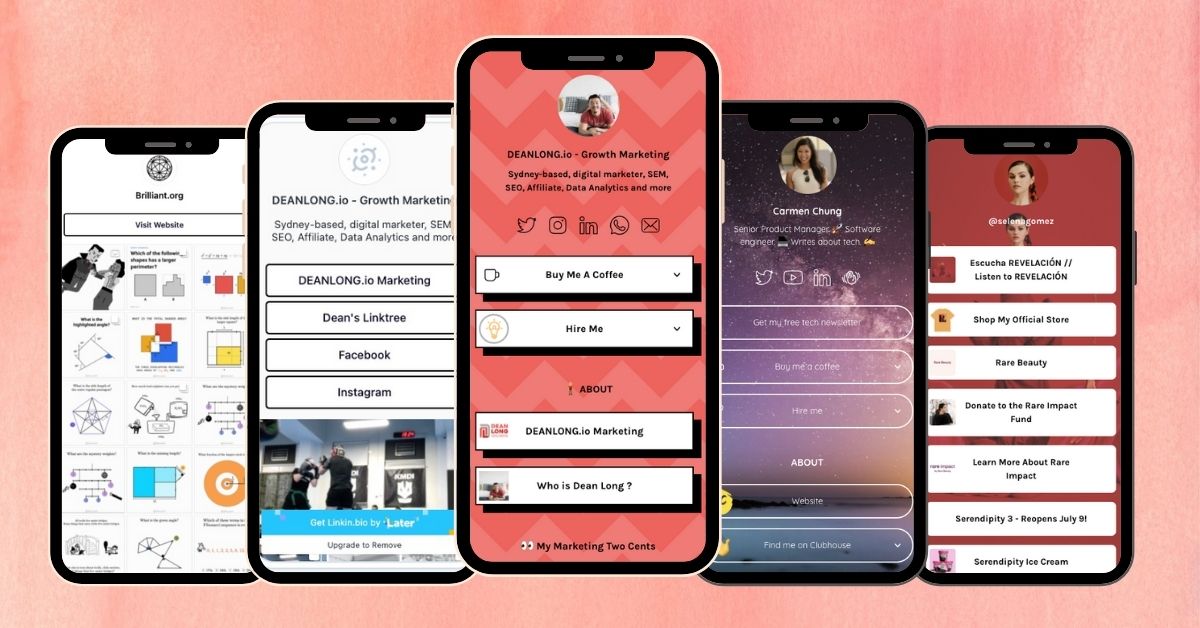 Linktree vs Linkin.bio By Which Is Better? DEANLONG.io